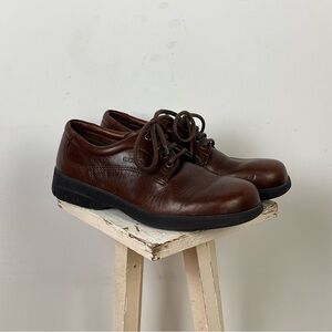 Ecco Men's Dark Brown Leather Oxfords